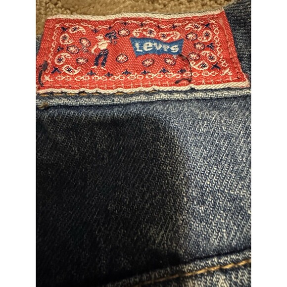 70s white tab Horse Big E Talon High Waist Levi’s  W/white Tab Pearl Button RARE - Picture 16 of 16